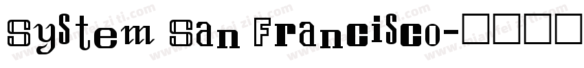 System San Francisco字体转换